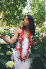 Coral Red Swimsuit - One Piece