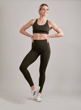 Primrose Sports Bra - Olive Green