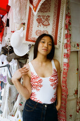 Coral Red Swimsuit - One Piece