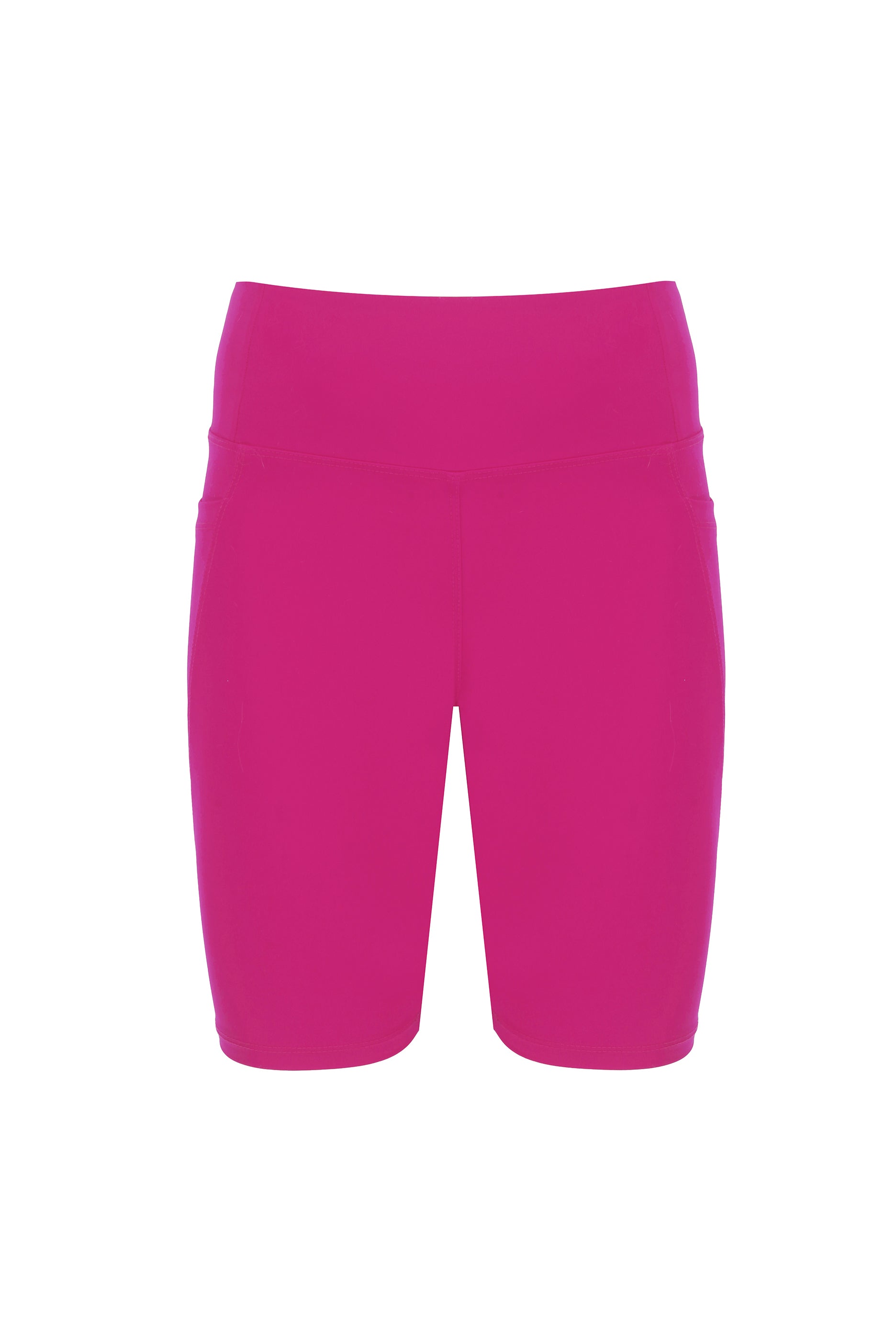 CARGO BIKER SHORTS - HOT PINK