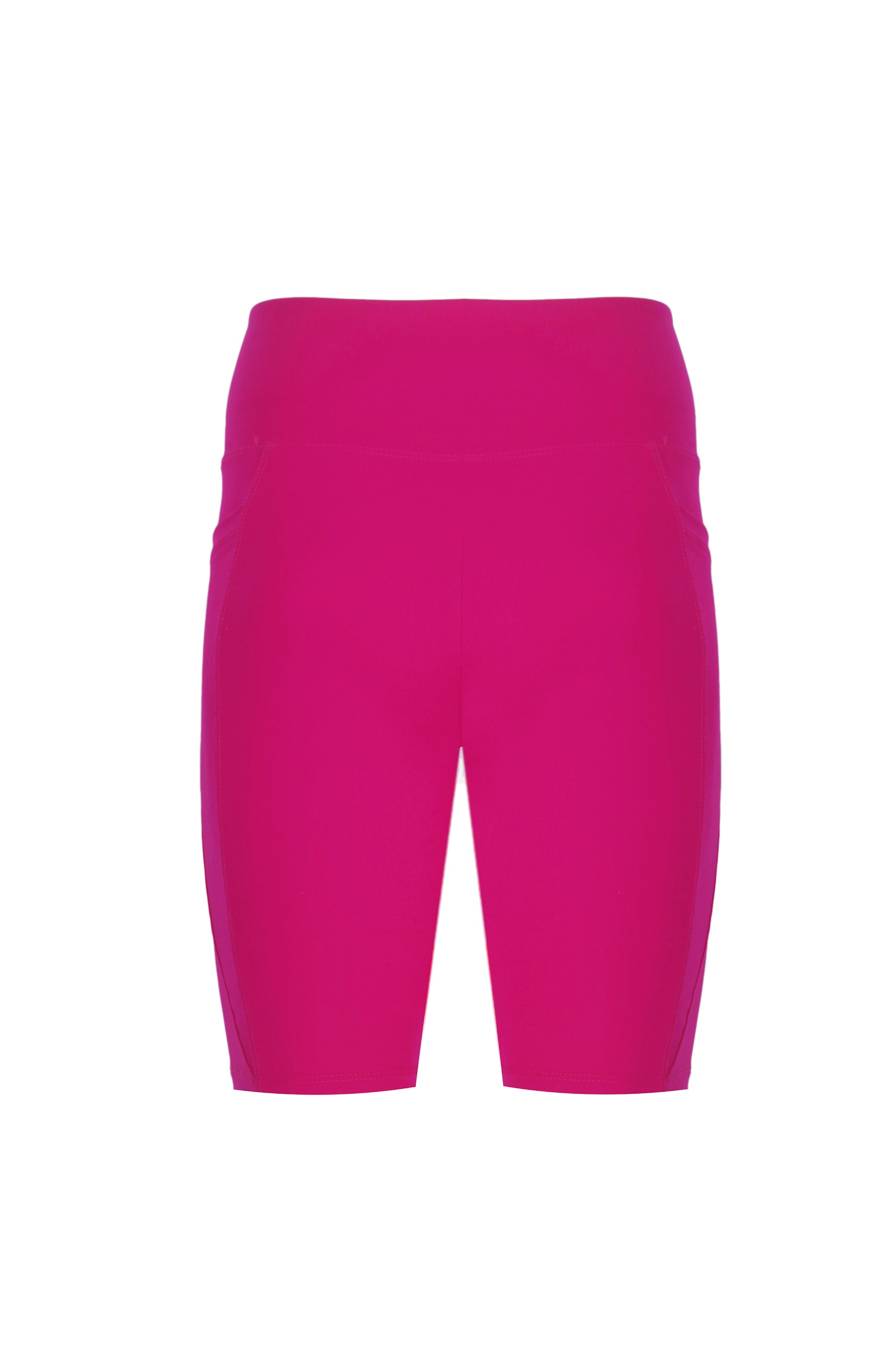 CARGO BIKER SHORTS - HOT PINK