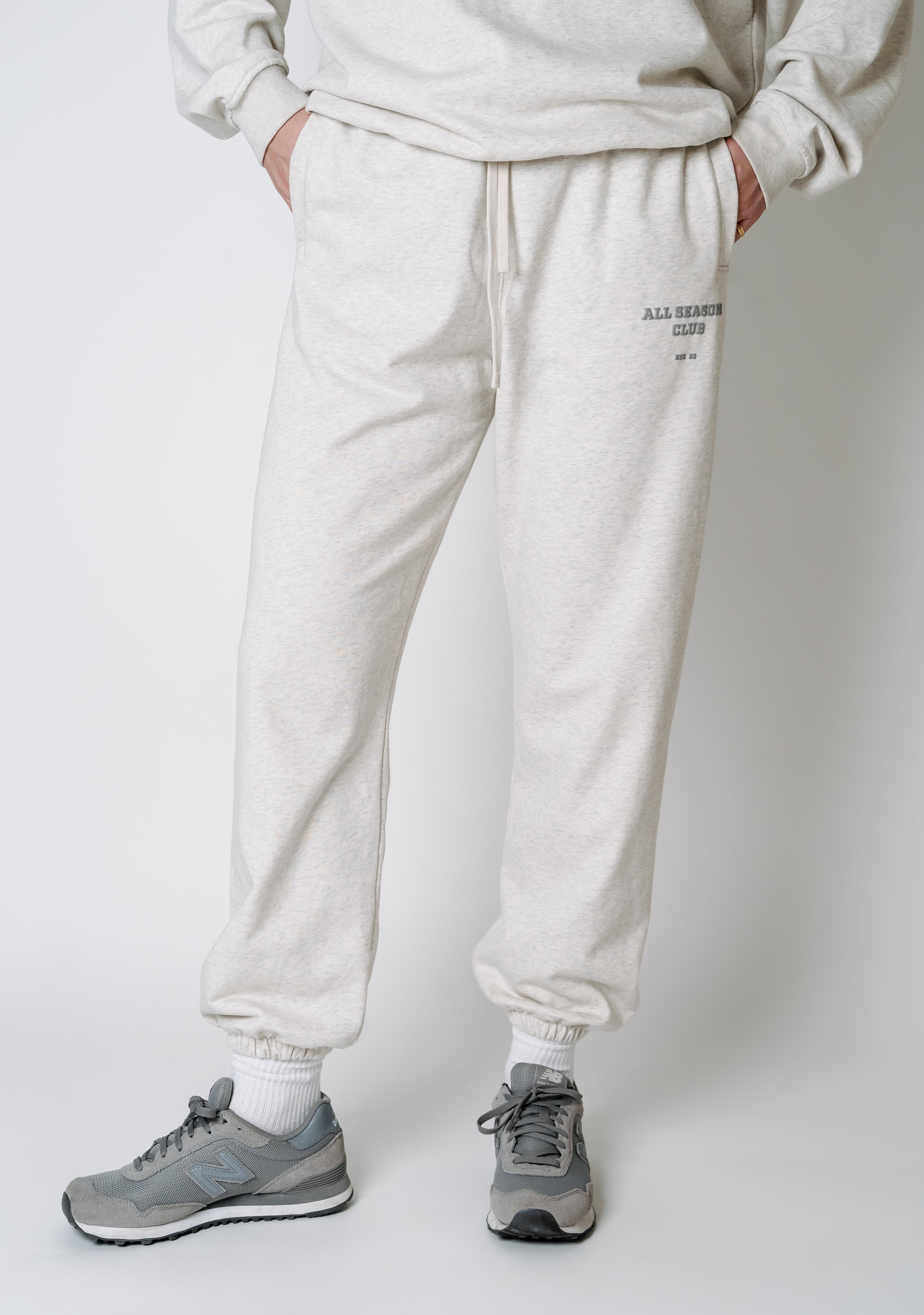 All Seaons Club Sweatpants Grey Marl - Avenue Athletica