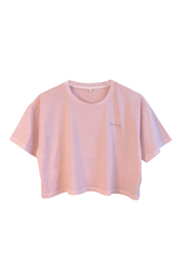 Washed Rose Cropped Tee
