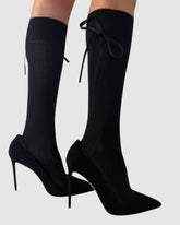 Prima Cotton With Satin Ribbon Socks