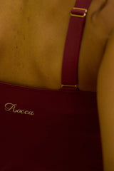 Sustainable Activewear Agnes Sports Top Burgundy