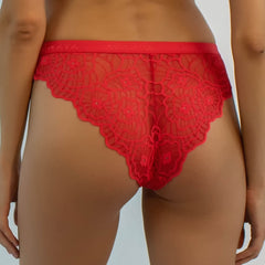 Born in Ukraine Lace Bikini Red
