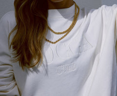 Unisex Organic Cotton Benji Sweatshirt Off-White Logo