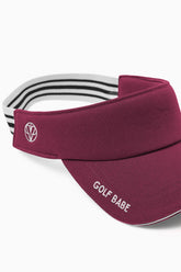 Golf Babe Visor - Dark Red