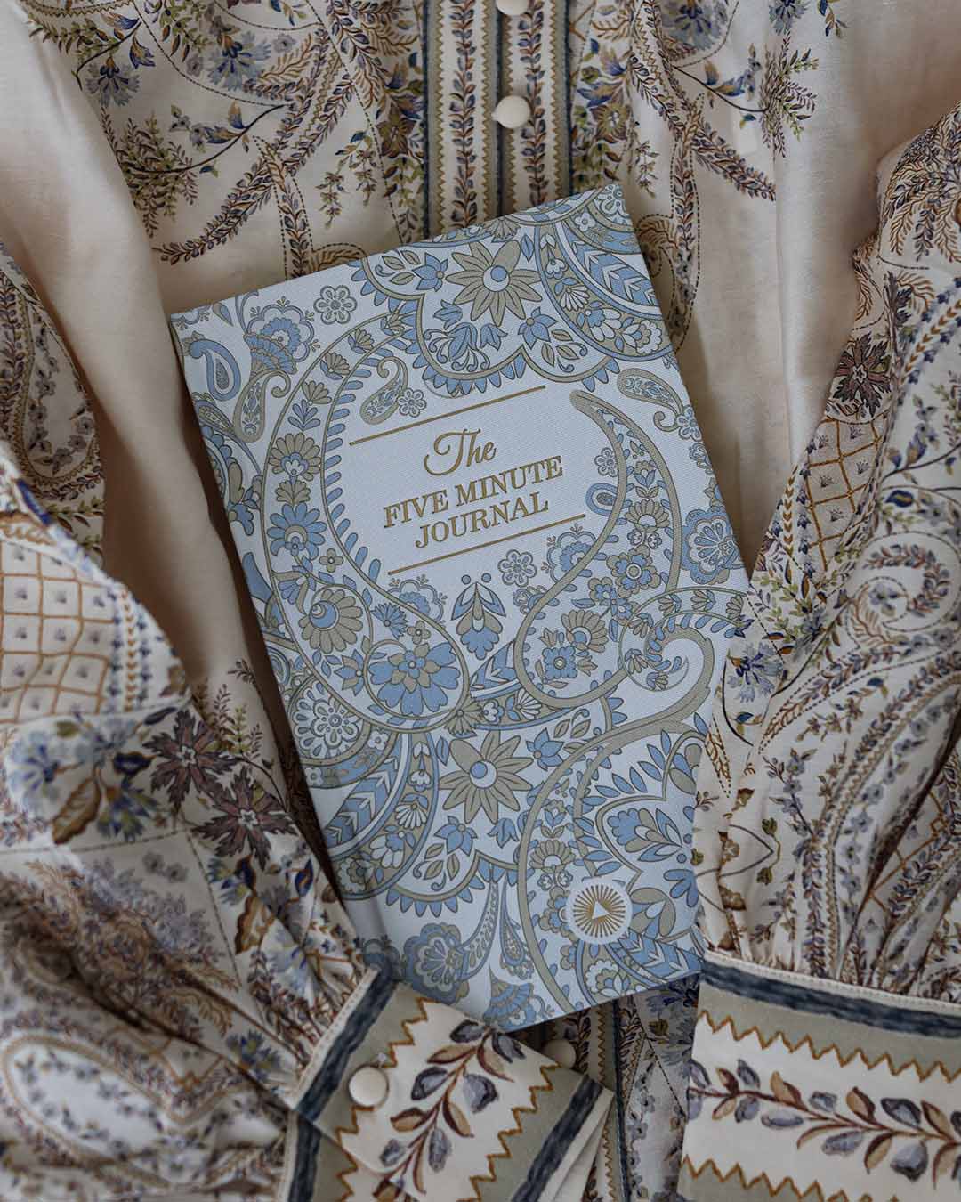 The Five Minute Journal - Blue Paisley