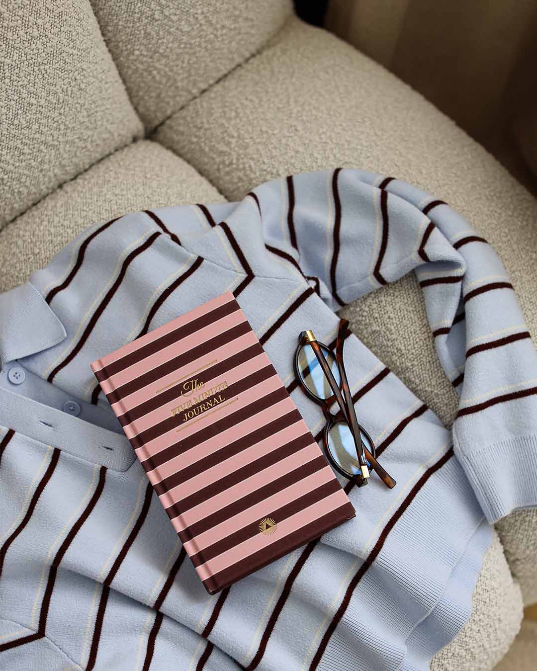 The Five Minute Journal - Pink Stripe