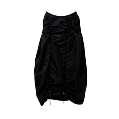 Isha Parachute Black Midi Skirt