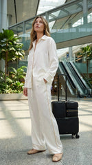 The Lady Silk Pyjamas Ivory