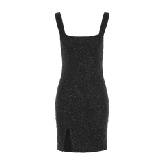 Sofia Hand Beaded Party Dress Black