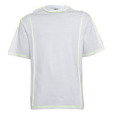 Cotton Tshirt - White Green Line