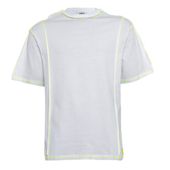 Cotton Tshirt - White Green Line