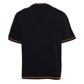 Black Tshirt - Orange Line