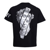 Cotton Tshirt - Face Black