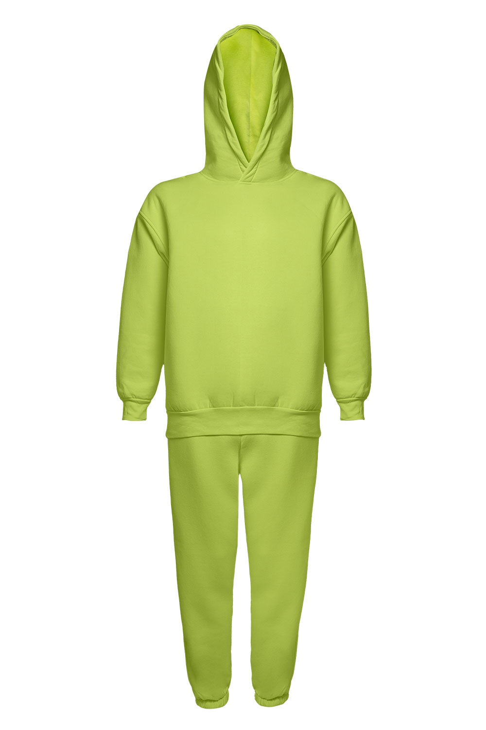Hoodie & Jogger Pants Set - Neon Yellow