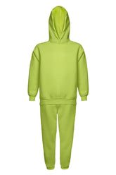 Hoodie & Jogger Pants Set - Neon Yellow