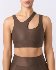 The Maddox Sports Bra Brown