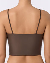 The Bella Asymmetric Bra Brown