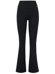Lia Scrunched Flare Leggings Black