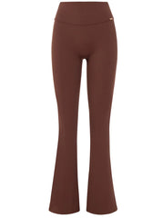 Lia Scrunched Flare Leggings Choco