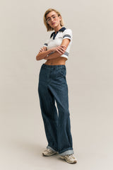 In Line Denim Trouser