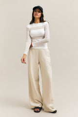 Veil Longsleeve Top White