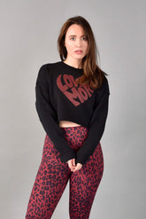 Love More Crop Sweatshirt