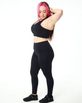 All Black Star Anti-Cellulite Leggings