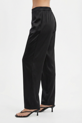 The Lady Silk Pants Crystal Black