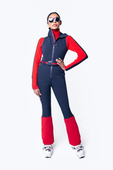 Mogul Diva Jumpsuit, Navy/Red