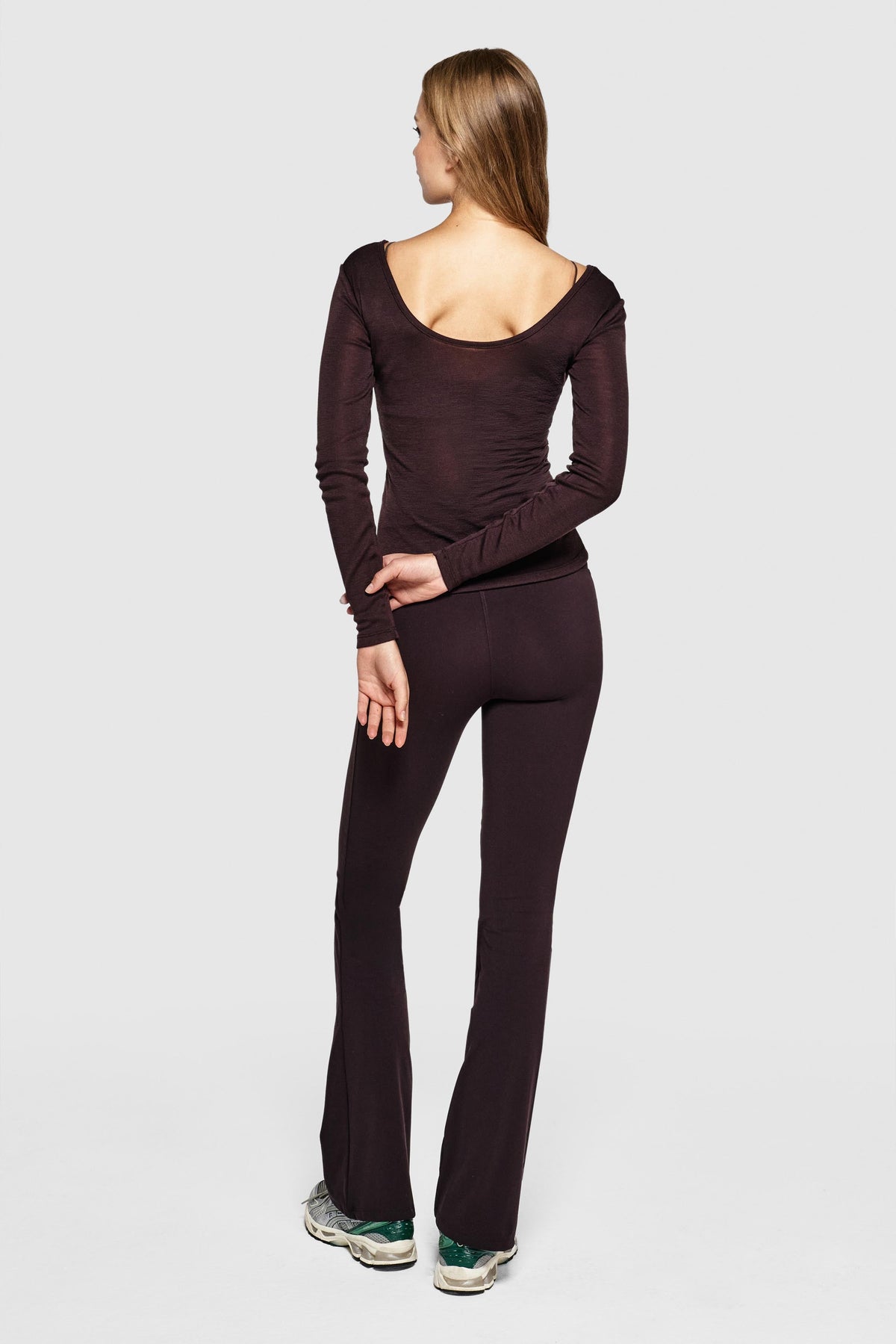MERINO BALLET TOP - GANACHE