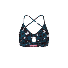 GREEN LEOPARD PRINT MERCURY SPORTS BRA