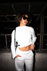 Ultra-Soft Women's Crop Sweatshirt - 100% Cotton