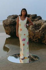 New York Bold Strapped Maxi Dress Multi Colour