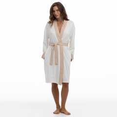 Bamboo Kimono Robe in Unbleached Cotton