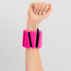 Amp Tone Up Wrist Ankle Weights 2lb Neon Pink
