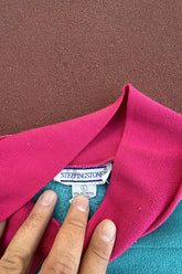 Vintage 1980's Color Blocked Polo Sweatshirt - Youth Size Large