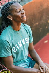 Reversed TENNIS Varsity Tee