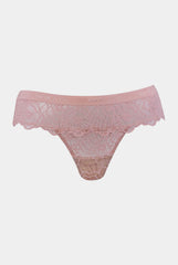 Born in Ukraine Lace Thong Pink