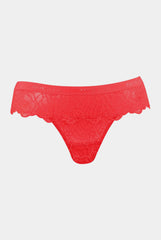 Born in Ukraine Lace Thong Red