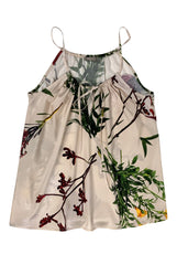 FLYING FLOWER Silk Camisole