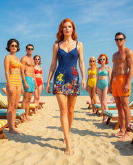 Disney | Oceanus Neptune Thin Strap Dress in Navy