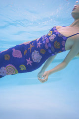 New York Strapped Dress- Navy