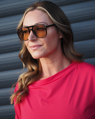 Rhubarb and Rose Slash Neck T-Shirt