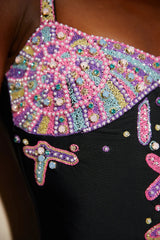 Selene Sea Shell Swimsuit Shell Bust - Black Pink