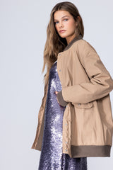 PARACHUTE REVERSIBLE BOMBER - LATTE BROWN
