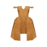 CORSET DRESS - ORANGE